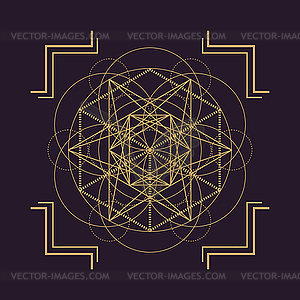 Mandala sacred geometry - vector clipart