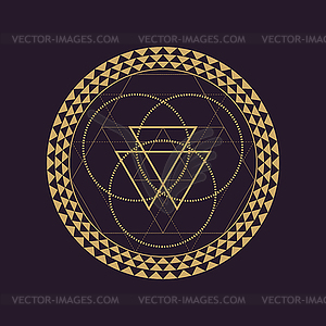 Mandala sacred geometry - vector image
