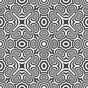 Optical art abstract seamless pattern - vector clipart