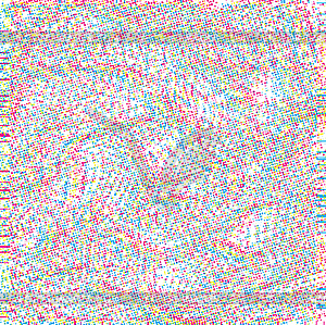 Частицы CMYK глюк искусства фона - векторный клипарт / векторное изображение