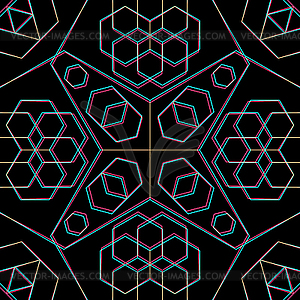 Abstract sacred geometry decoration - vector clip art