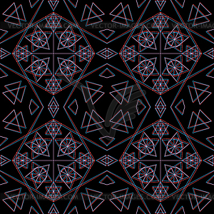 Абстрактные украшения сакральная геометрия - векторизованное изображение клипарта