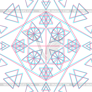 Abstract sacred geometry decoration - vector image
