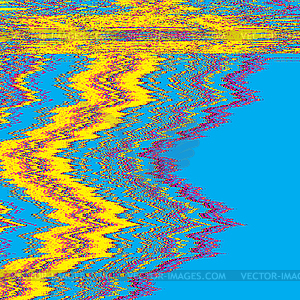 Television interference glitch - vector clipart