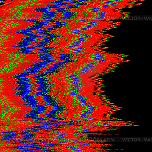 Television interference glitch - vector clip art