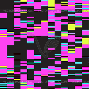 Colorful glitch art background - vector clip art