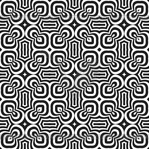 Monochrome abstract seamless pattern - vector clipart