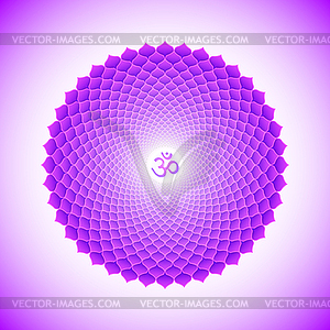 Chakra Sahasrara symbol - vector image