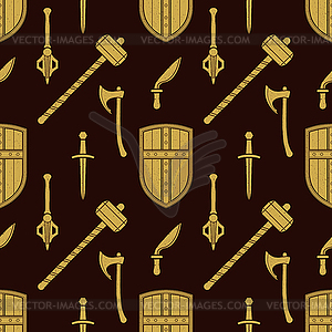 Cold steel arms pattern - vector clip art