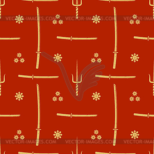 Cold steel arms pattern - vector clipart