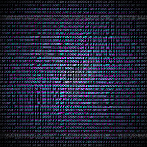 Binary code abstract background - vector clip art