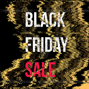 Black friday sale background - vector clipart