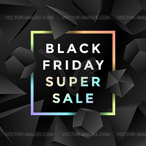 Black friday sale background - vector clipart