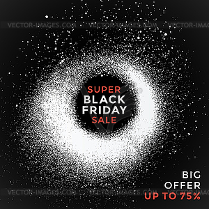 Black friday sale background - vector image