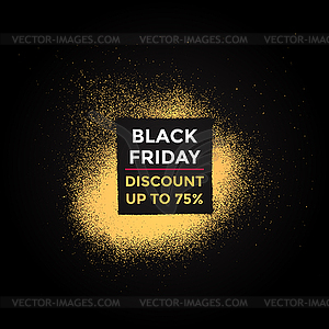 Black friday sale background - vector clipart