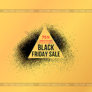 Black friday sale background - vector clip art
