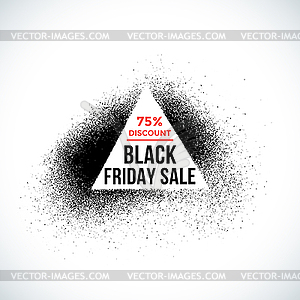 Black friday sale background - vector clipart