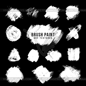 Paint brush strokes texture - vector image