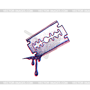 Лезвие бритвы - векторное изображение EPS