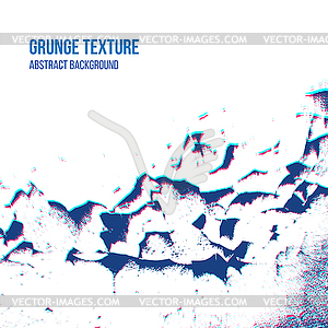 Cracked paint grunge wall texture - vector clipart