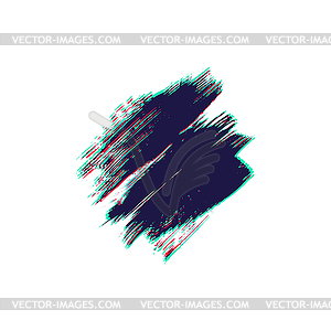 Paint brush strokes texture - stock vector clipart