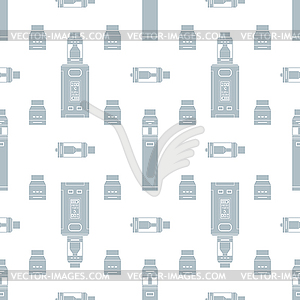 Vaporizer atomizers types pattern - vector image