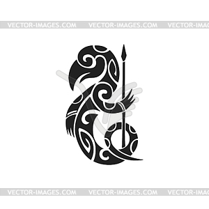 Polynesian tattoo indigenous primitive art - vector image