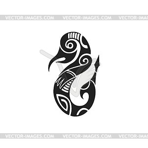 Polynesian tattoo indigenous primitive art - vector clipart