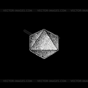 Dotart blackwork - vector image