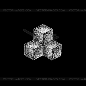 Dotart blackwork - vector clipart