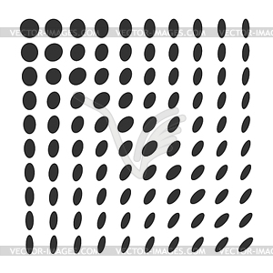 Minimal monochrome dynamic halftone background - vector clip art