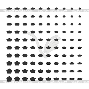 Minimal monochrome dynamic halftone background - vector clip art