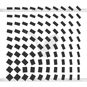 Minimal monochrome dynamic halftone background - vector image