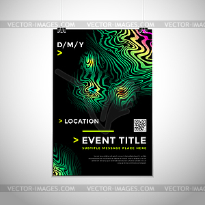 Abstract background poster design - vector clipart