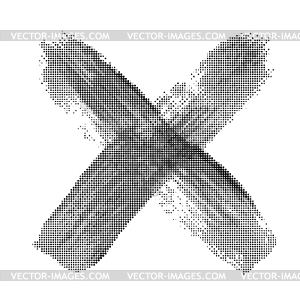 Abstract halftone grunge background - vector image
