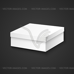 Blank package box mockup - vector clipart