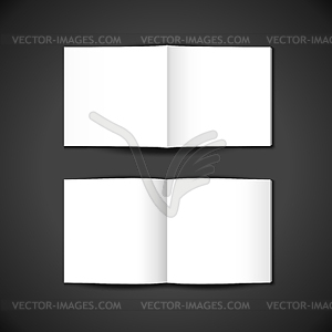 Blank booklet template mockup - vector clipart
