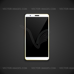 Blank smartphone template mockup - vector image