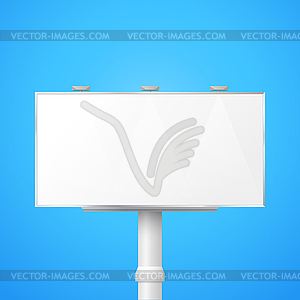 Blank large billboard mockup - vector clipart