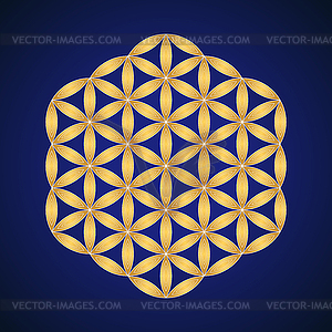 Mandala sacred geometry - color vector clipart