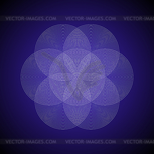 Мандальная священная геометрия - стоковое векторное изображение