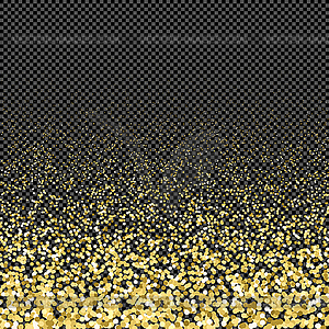 Shiny gold glitter sparkling texture - stock vector clipart