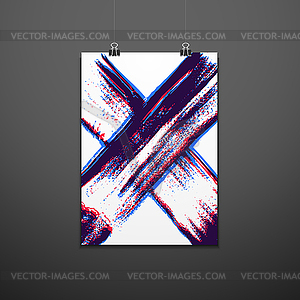 Abstract background poster design - vector image