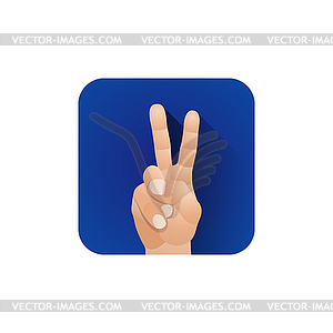 Символический жест рукой - векторизованное изображение клипарта