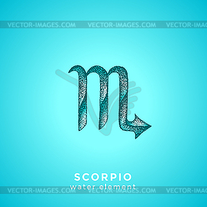 Scorpio zodiac sign - vector image