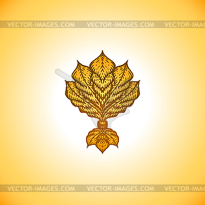 Engraving decoration vintage tattoo element - vector clipart