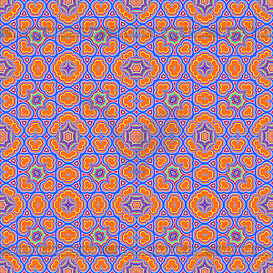 Abstract textile ceramics seamless pattern - vector clip art