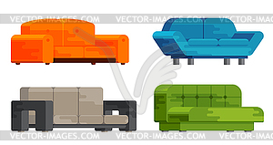 Sofa set - vector clipart / vector image