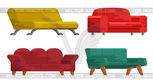 Sofa set - vector clipart