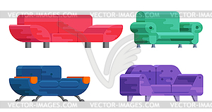 Sofa set - vector clip art